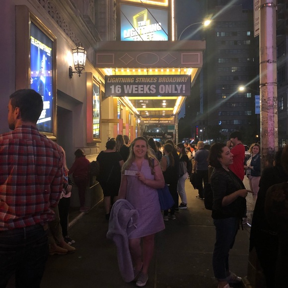 Loft linen lavender dress - Picture 3 of 3